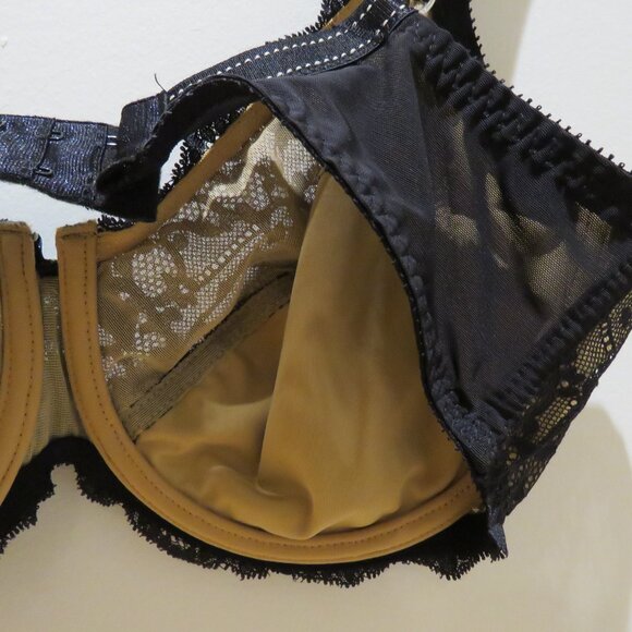 CHANTELLE Rive Gauche Full Coverage Unlined Bra in Black - Size 36DD - Picture 9 of 11